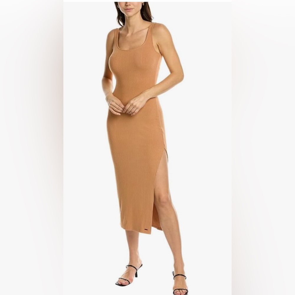 Anthropologie n:PHILANTHROPY Rosarita Dress Ribbed Size Small Ginger $158 NEW